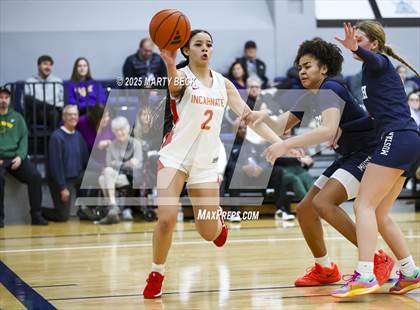 Thumbnail 1 in Incarnate Word Academy vs. Blue Valley North (Sophie Cunningham Classic) photogallery.