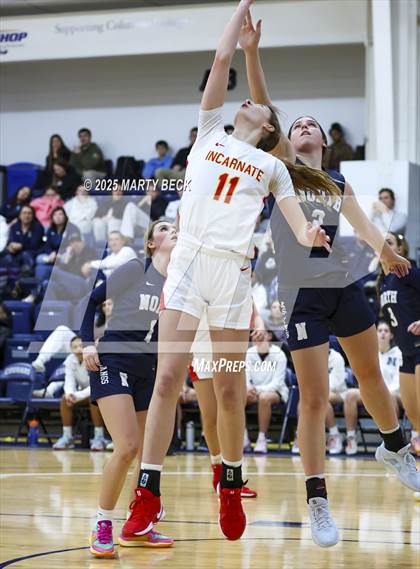 Thumbnail 2 in Incarnate Word Academy vs. Blue Valley North (Sophie Cunningham Classic) photogallery.