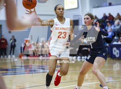 Thumbnail 1 in Incarnate Word Academy vs. Blue Valley North (Sophie Cunningham Classic) photogallery.