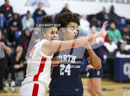 Thumbnail 2 in Incarnate Word Academy vs. Blue Valley North (Sophie Cunningham Classic) photogallery.