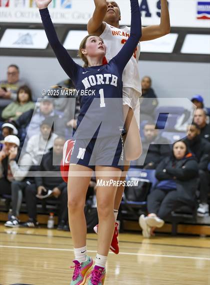 Thumbnail 1 in Incarnate Word Academy vs. Blue Valley North (Sophie Cunningham Classic) photogallery.