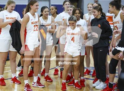 Thumbnail 1 in Incarnate Word Academy vs. Blue Valley North (Sophie Cunningham Classic) photogallery.