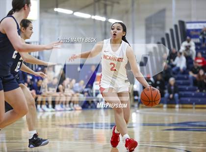 Thumbnail 2 in Incarnate Word Academy vs. Blue Valley North (Sophie Cunningham Classic) photogallery.