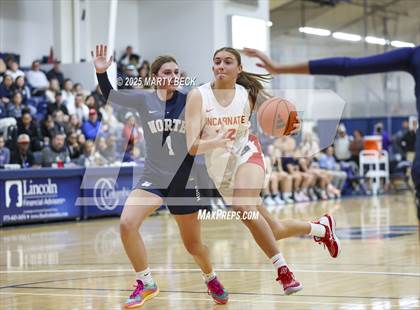 Thumbnail 3 in Incarnate Word Academy vs. Blue Valley North (Sophie Cunningham Classic) photogallery.