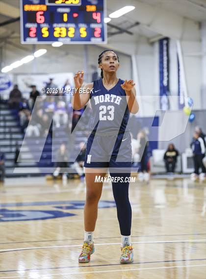 Thumbnail 2 in Incarnate Word Academy vs. Blue Valley North (Sophie Cunningham Classic) photogallery.
