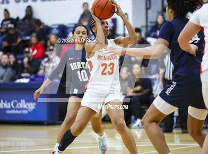 Thumbnail 1 in Incarnate Word Academy vs. Blue Valley North (Sophie Cunningham Classic) photogallery.