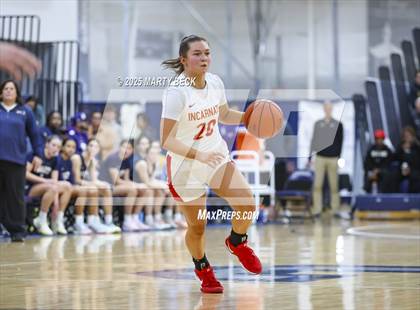Thumbnail 3 in Incarnate Word Academy vs. Blue Valley North (Sophie Cunningham Classic) photogallery.
