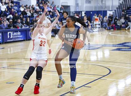 Thumbnail 1 in Incarnate Word Academy vs. Blue Valley North (Sophie Cunningham Classic) photogallery.
