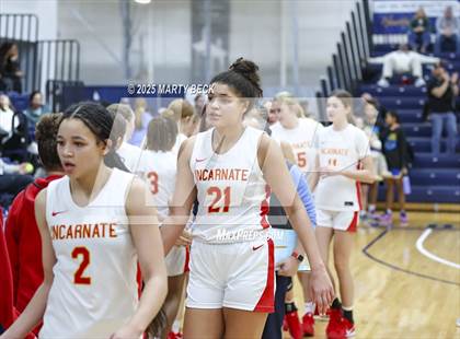 Thumbnail 3 in Incarnate Word Academy vs. Blue Valley North (Sophie Cunningham Classic) photogallery.