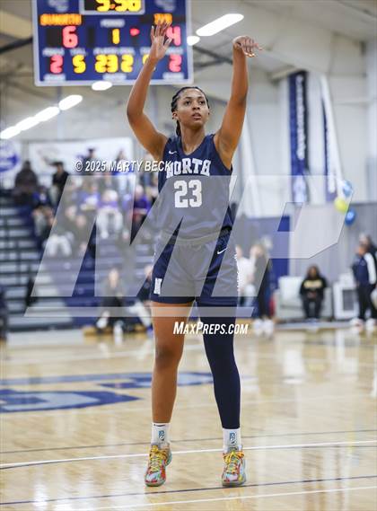 Thumbnail 3 in Incarnate Word Academy vs. Blue Valley North (Sophie Cunningham Classic) photogallery.