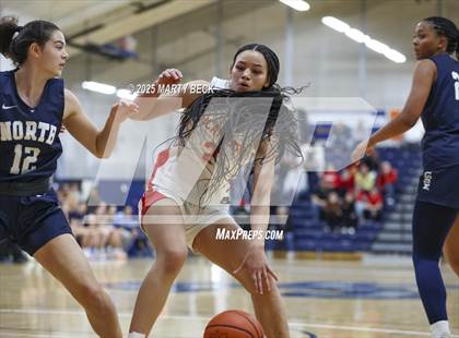 Thumbnail 3 in Incarnate Word Academy vs. Blue Valley North (Sophie Cunningham Classic) photogallery.