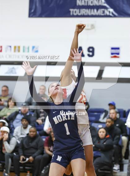 Thumbnail 2 in Incarnate Word Academy vs. Blue Valley North (Sophie Cunningham Classic) photogallery.