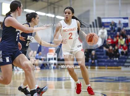 Thumbnail 1 in Incarnate Word Academy vs. Blue Valley North (Sophie Cunningham Classic) photogallery.