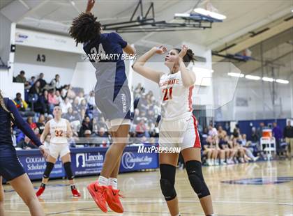 Thumbnail 1 in Incarnate Word Academy vs. Blue Valley North (Sophie Cunningham Classic) photogallery.