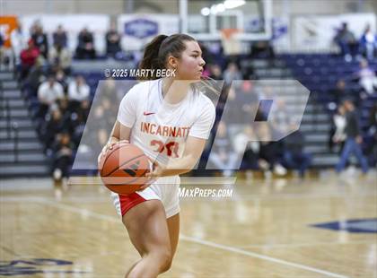Thumbnail 2 in Incarnate Word Academy vs. Blue Valley North (Sophie Cunningham Classic) photogallery.