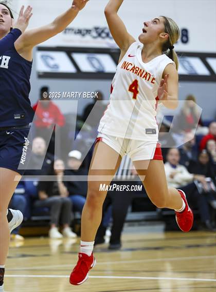 Thumbnail 3 in Incarnate Word Academy vs. Blue Valley North (Sophie Cunningham Classic) photogallery.