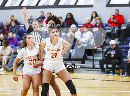 Thumbnail 2 in Incarnate Word Academy vs. Blue Valley North (Sophie Cunningham Classic) photogallery.