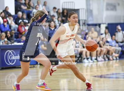 Thumbnail 2 in Incarnate Word Academy vs. Blue Valley North (Sophie Cunningham Classic) photogallery.