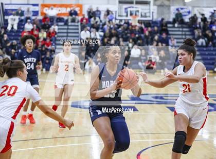 Thumbnail 1 in Incarnate Word Academy vs. Blue Valley North (Sophie Cunningham Classic) photogallery.