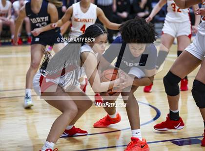 Thumbnail 3 in Incarnate Word Academy vs. Blue Valley North (Sophie Cunningham Classic) photogallery.