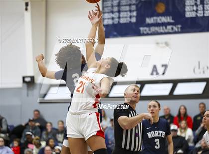 Thumbnail 1 in Incarnate Word Academy vs. Blue Valley North (Sophie Cunningham Classic) photogallery.