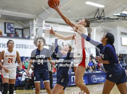 Thumbnail 2 in Incarnate Word Academy vs. Blue Valley North (Sophie Cunningham Classic) photogallery.