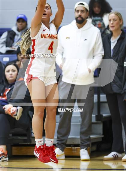 Thumbnail 2 in Incarnate Word Academy vs. Blue Valley North (Sophie Cunningham Classic) photogallery.
