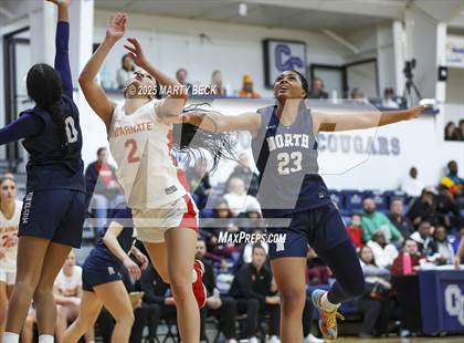 Thumbnail 1 in Incarnate Word Academy vs. Blue Valley North (Sophie Cunningham Classic) photogallery.