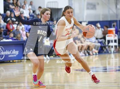 Thumbnail 1 in Incarnate Word Academy vs. Blue Valley North (Sophie Cunningham Classic) photogallery.