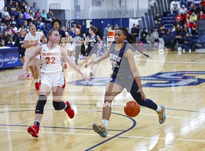 Thumbnail 1 in Incarnate Word Academy vs. Blue Valley North (Sophie Cunningham Classic) photogallery.
