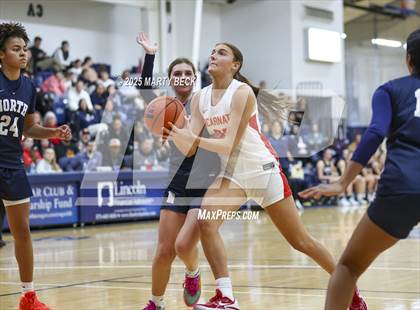 Thumbnail 2 in Incarnate Word Academy vs. Blue Valley North (Sophie Cunningham Classic) photogallery.