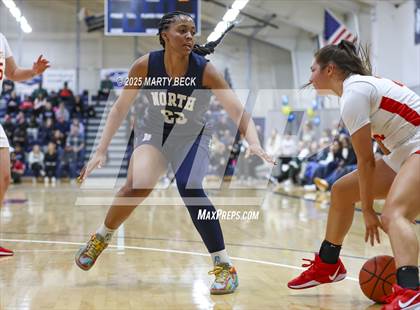 Thumbnail 3 in Incarnate Word Academy vs. Blue Valley North (Sophie Cunningham Classic) photogallery.