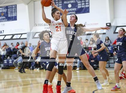 Thumbnail 3 in Incarnate Word Academy vs. Blue Valley North (Sophie Cunningham Classic) photogallery.