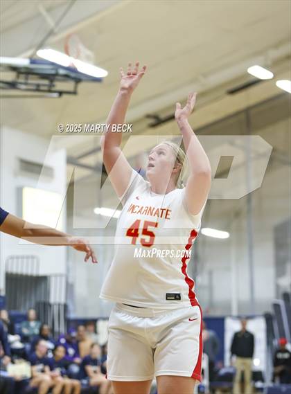 Thumbnail 3 in Incarnate Word Academy vs. Blue Valley North (Sophie Cunningham Classic) photogallery.