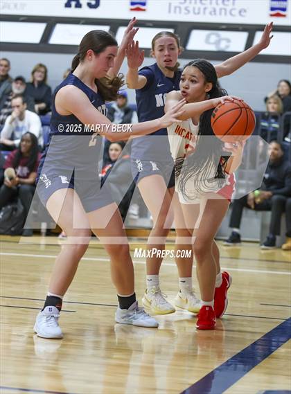 Thumbnail 2 in Incarnate Word Academy vs. Blue Valley North (Sophie Cunningham Classic) photogallery.