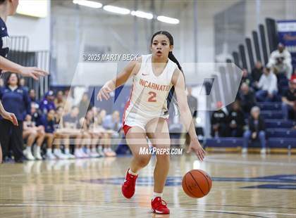 Thumbnail 1 in Incarnate Word Academy vs. Blue Valley North (Sophie Cunningham Classic) photogallery.