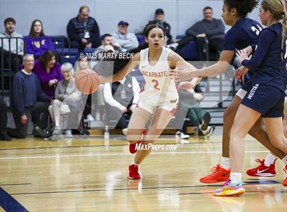 Thumbnail 3 in Incarnate Word Academy vs. Blue Valley North (Sophie Cunningham Classic) photogallery.