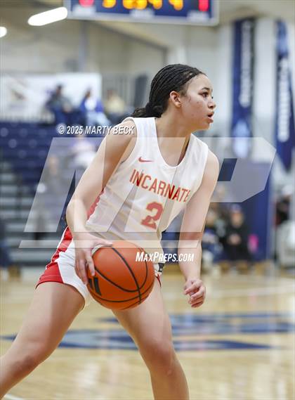 Thumbnail 1 in Incarnate Word Academy vs. Blue Valley North (Sophie Cunningham Classic) photogallery.