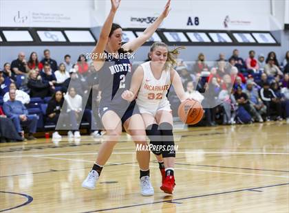 Thumbnail 3 in Incarnate Word Academy vs. Blue Valley North (Sophie Cunningham Classic) photogallery.