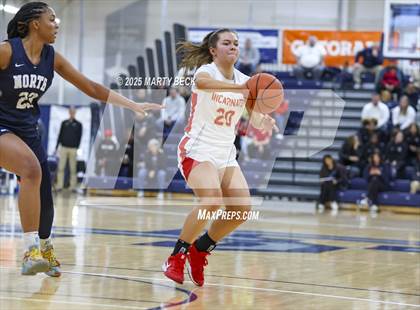 Thumbnail 2 in Incarnate Word Academy vs. Blue Valley North (Sophie Cunningham Classic) photogallery.