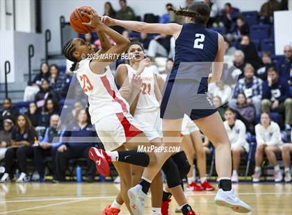 Thumbnail 2 in Incarnate Word Academy vs. Blue Valley North (Sophie Cunningham Classic) photogallery.