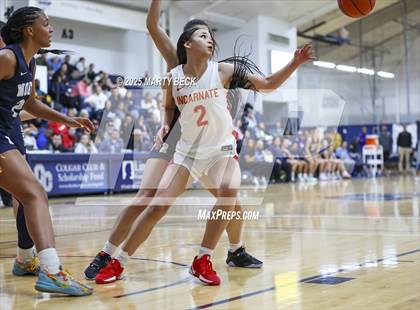 Thumbnail 3 in Incarnate Word Academy vs. Blue Valley North (Sophie Cunningham Classic) photogallery.