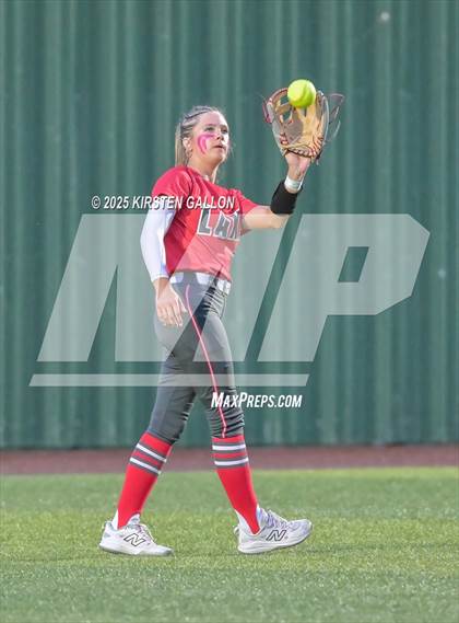 Thumbnail 3 in Melissa vs. Lake Belton (UIL Softball 5A Division I Region II Game 3) photogallery.