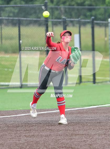 Thumbnail 2 in Melissa vs. Lake Belton (UIL Softball 5A Division I Region II Game 3) photogallery.