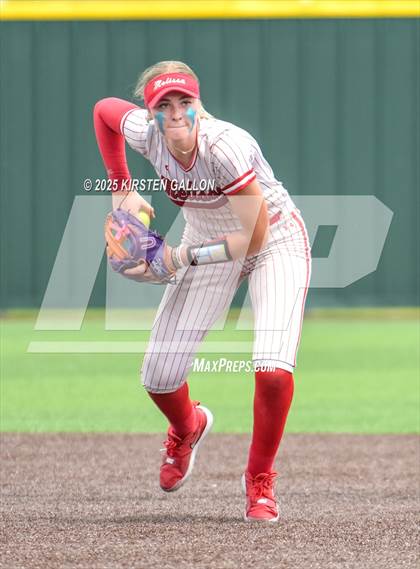 Thumbnail 2 in Melissa vs. Lake Belton (UIL Softball 5A Division I Region II Game 3) photogallery.