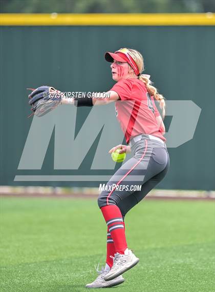 Thumbnail 3 in Melissa vs. Lake Belton (UIL Softball 5A Division I Region II Game 3) photogallery.