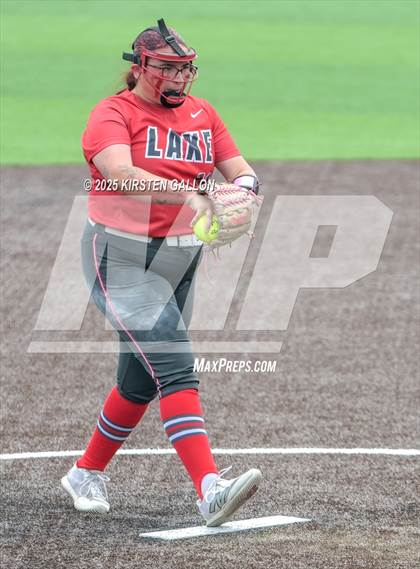 Thumbnail 2 in Melissa vs. Lake Belton (UIL Softball 5A Division I Region II Game 3) photogallery.