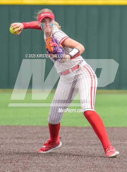 Thumbnail 3 in Melissa vs. Lake Belton (UIL Softball 5A Division I Region II Game 3) photogallery.