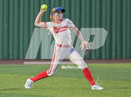Thumbnail 2 in Melissa vs. Lake Belton (UIL Softball 5A Division I Region II Game 3) photogallery.