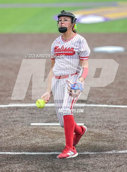 Thumbnail 2 in Melissa vs. Lake Belton (UIL Softball 5A Division I Region II Game 3) photogallery.